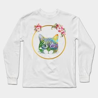 Peeking cat Long Sleeve T-Shirt